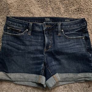 a.n.a Women's Dark Wash Denim Shorts